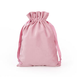 Colored Velvet Drawstring Pouch (Wood Ear-Shaped Top)