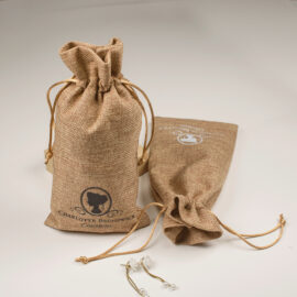 Jute drawstring bag